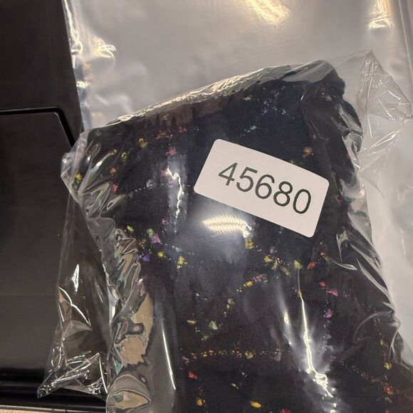 Studio I Blazer Women 12P Petite Black Plaid Open Front Long Sleeve Lined Casual - Picture 7 of 7